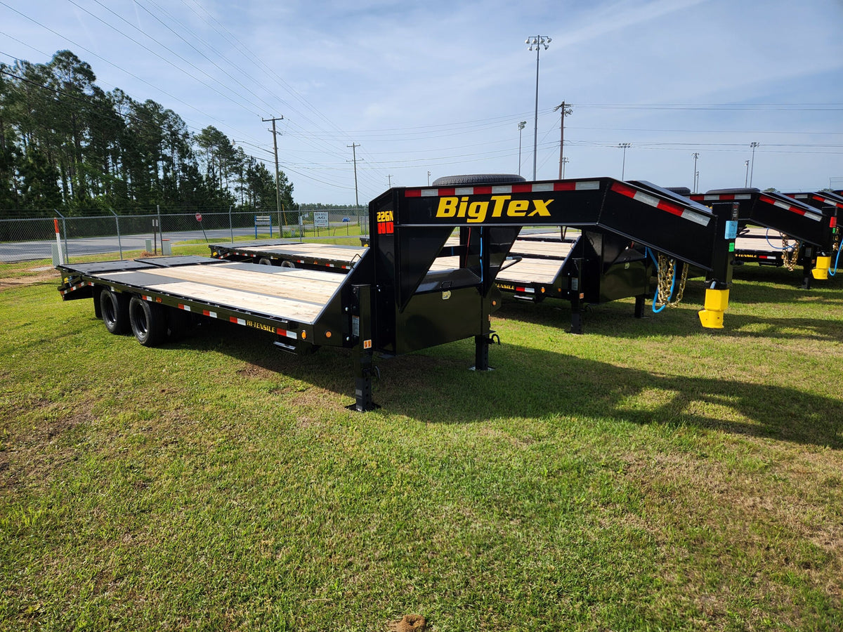 BIG TEX 25′ GOOSENECK TRAILER 12 TON 22GN-20+5 MEGA RAMPS image 1