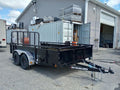 2024 PJ Trailers 7×14 7K Powder Coated Open Utility w/Rear Ramp Gate, Solid Metal Side Walls image 0