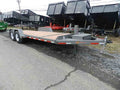 BWise 7 x 22 Low Profile Split-Tilt Equipment Trailer image 0