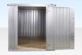 4M X 2.1M Flat Pack Container Store – Galvanised image 0
