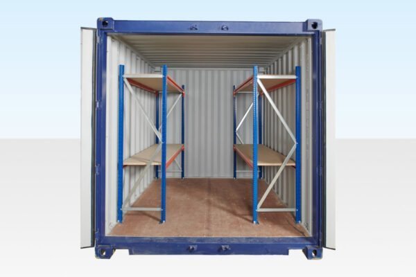 Adjustable, Heavy Duty Two Tier Container Racking (Single Bay) image 1