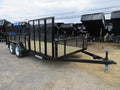 Premier 7 x 16 Landscape Utility Trailer – Mesh Sides &amp; ATV Ramp image 0