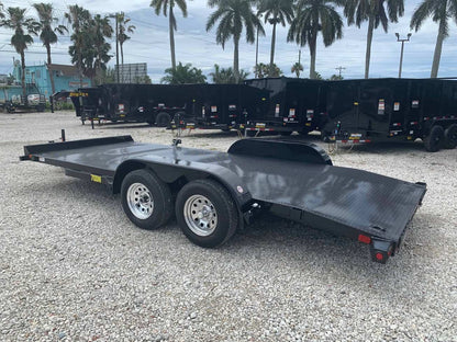 BIG TEX 7×18 STEEL DECK CAR TRAILER 70DM-18 image 1