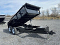 Premier 6 x 12 Low Profile Dump Trailer – Ladder Ramps image 0