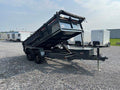 Covered Wagon 6 x 12 Prospector Dump Trailer – Ladder Ramps image 0