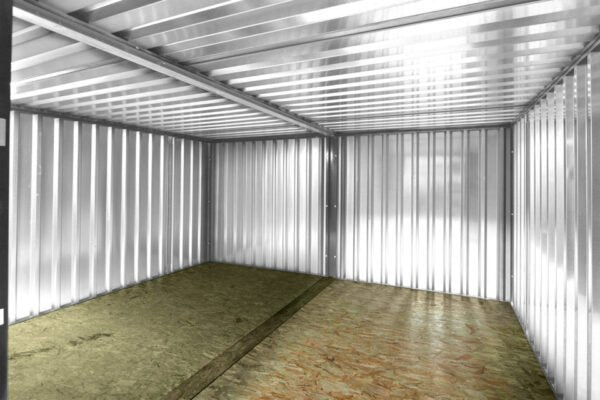 4M X 4.2M Side Linked Flat Pack Container Bundle (Galvanised) image 1