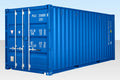 20Ft Shipping Container (One Trip) – Blue image 0