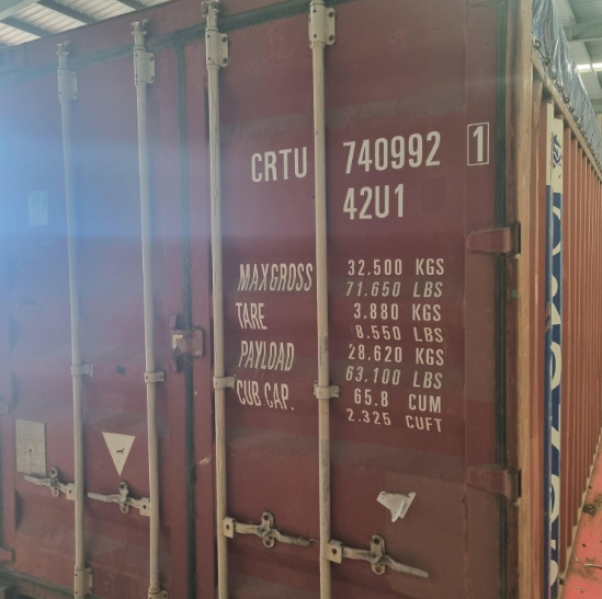 40ft Open top container with tarp – Cargo worthy image 2