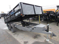 BWise 7 x 12 Deckover Dump Trailer – Fold Down Sides image 0