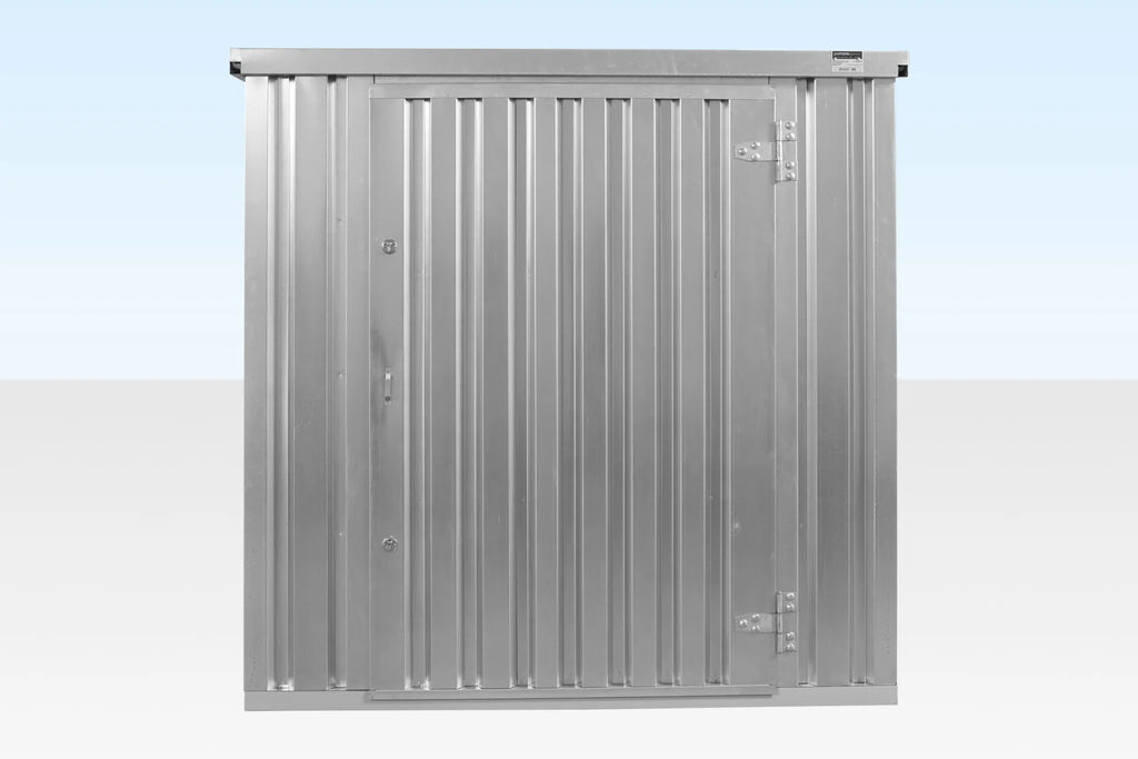 4M X 2.1M Flat Pack Container Store – Galvanised image 2
