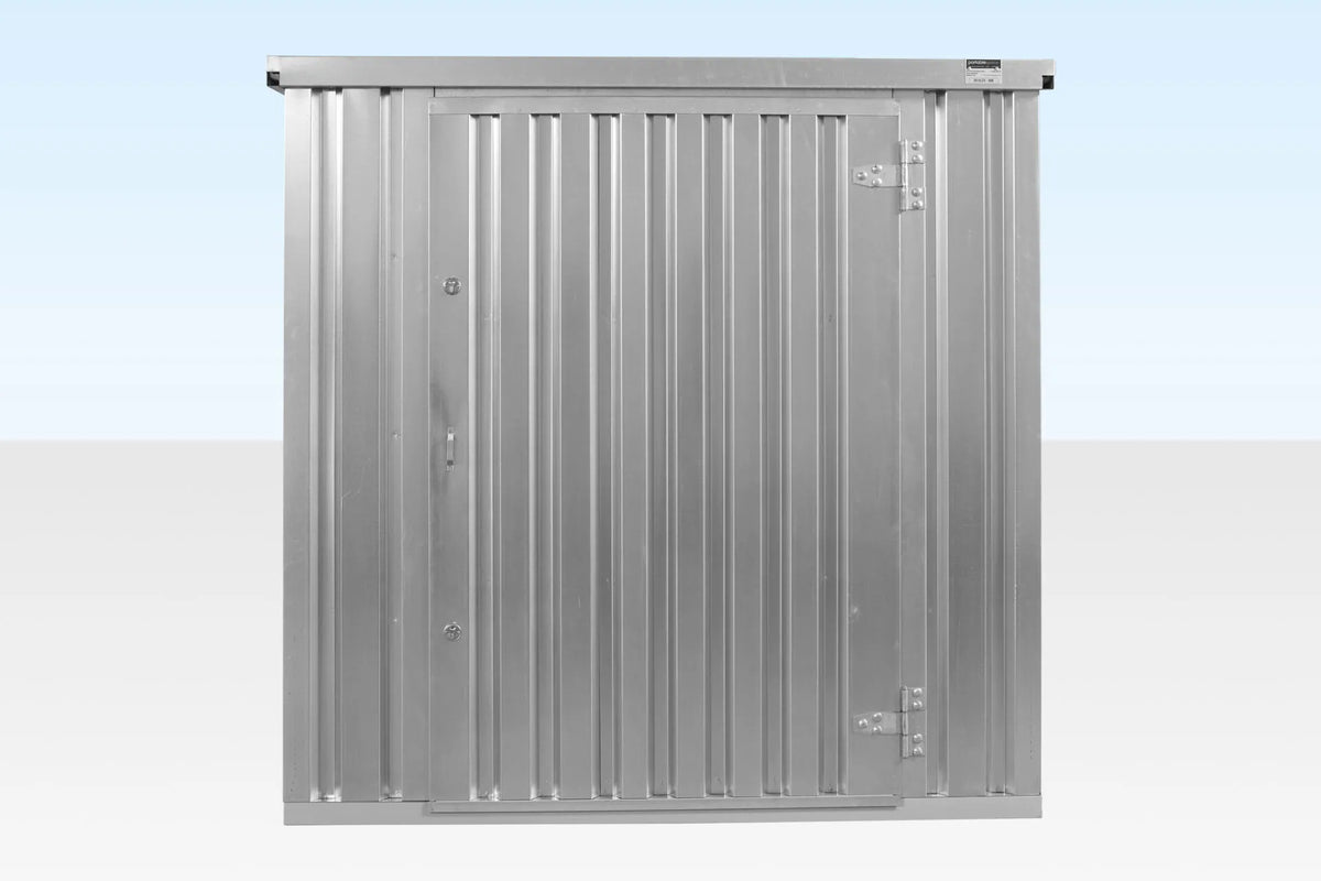 4M X 2.1M Flat Pack Container Store – Galvanised image 2