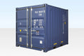 10Ft X 8Ft Shipping Container (One trip) – Blue image 0