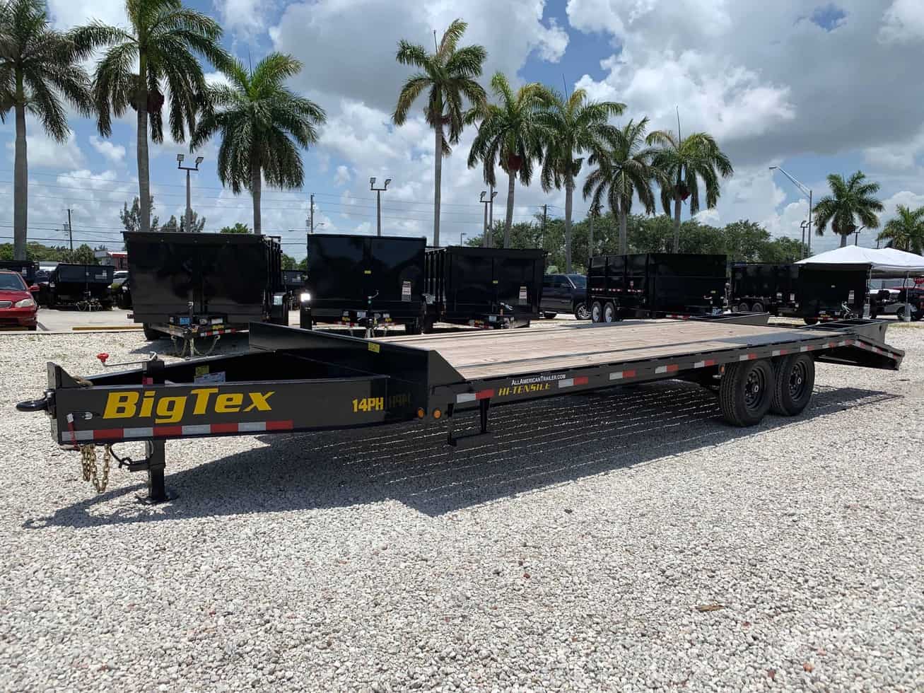 BIG TEX 25′ DECKOVER TRAILER 7 TON 14PH-20+5 image 0