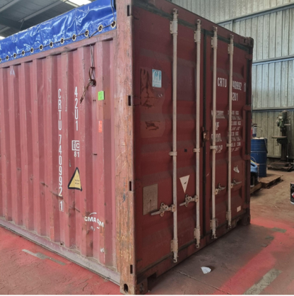 40ft Open top container with tarp – Cargo worthy image 4