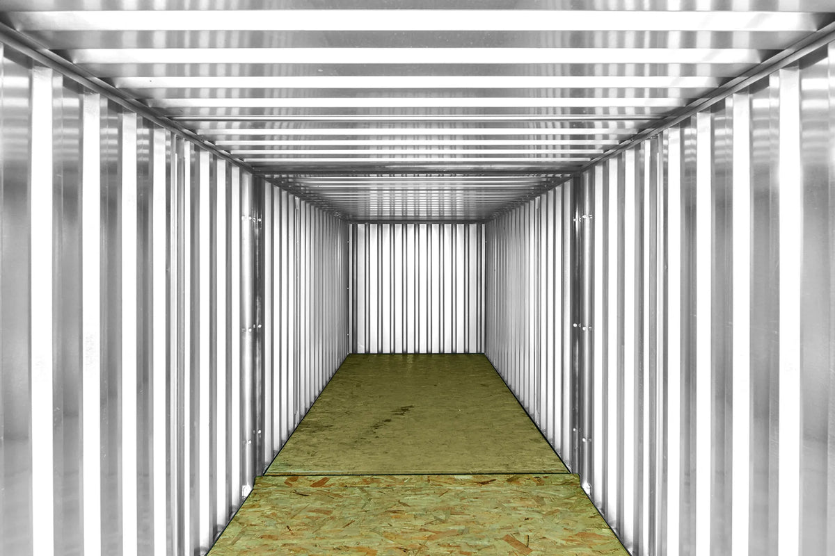 6M X 2.1M End Linked Flat Packed Container Bundle (Galvanised) image 1