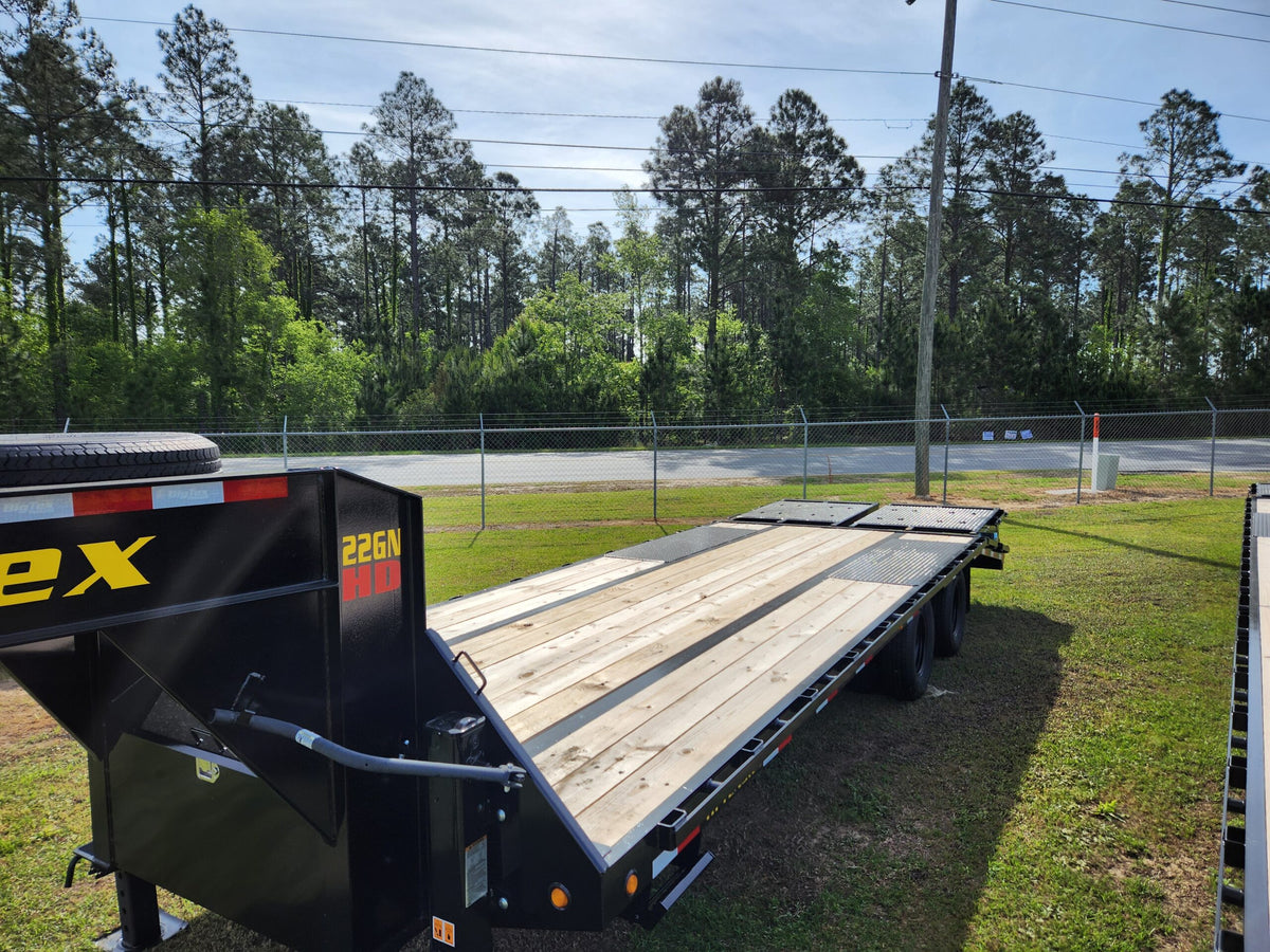 BIG TEX 25′ GOOSENECK TRAILER 12 TON 22GN-20+5 MEGA RAMPS image 0